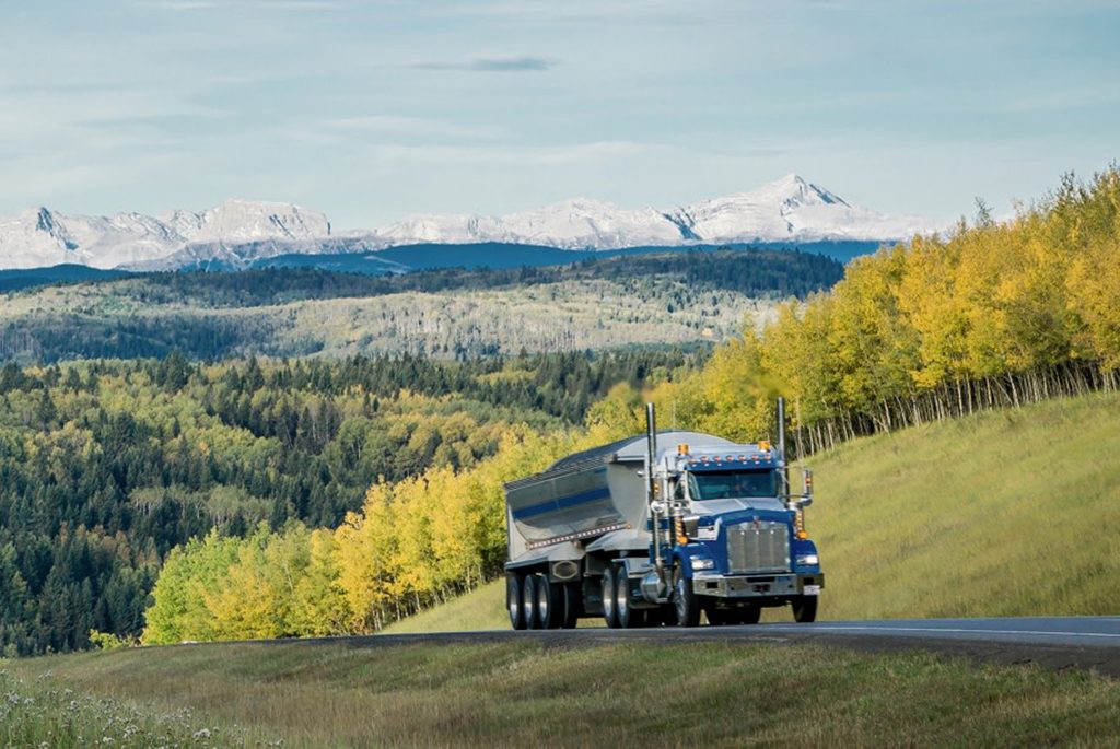 truck with landscape truck with landscape